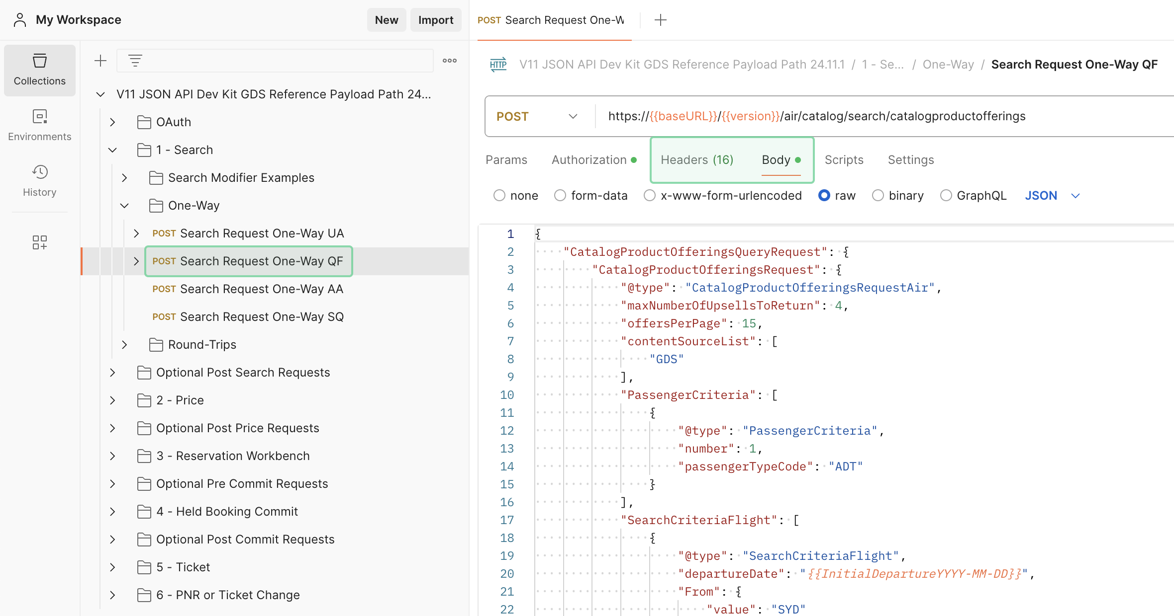Postman screenshot