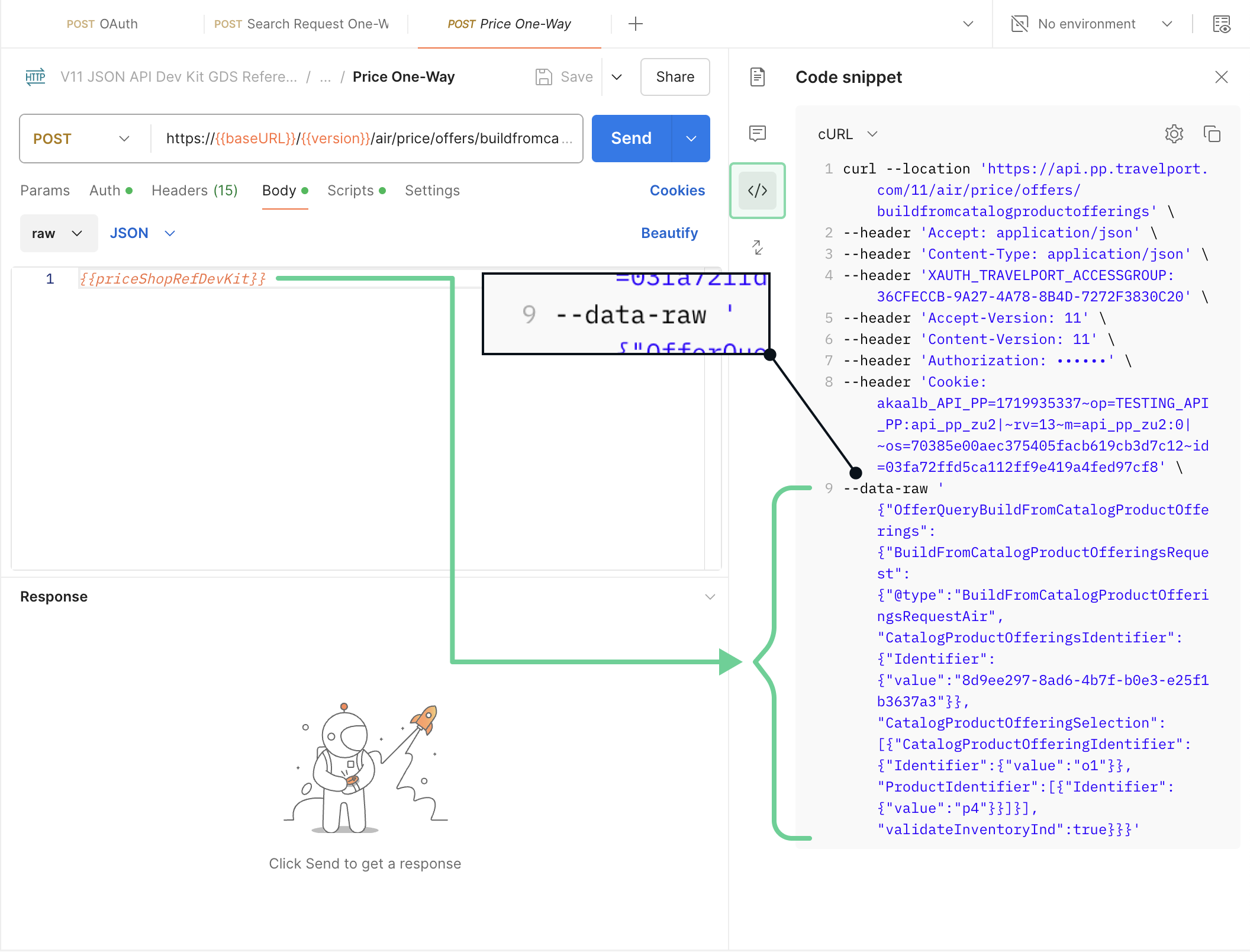 Postman screenshot